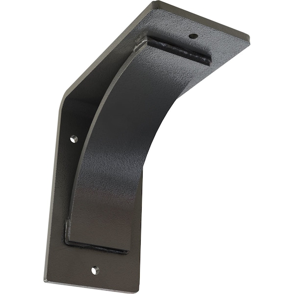 Ekena Millwork Morris Steel Bracket, Hammered Gray 3"W x 6"D x 6"H BKTM03X06X06MOHGY - main